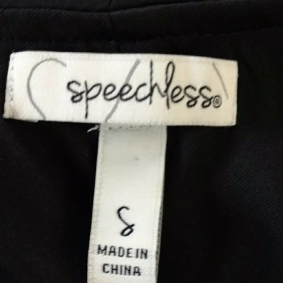 NWT Speechless Womens Black Floral Scoop Neck Mini Dress Size S - Picture 7 of 12